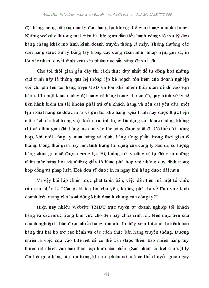 image for page Một số giải pháp phát triển hoạt động bán hàng bằng hình thức thương mại điện tử ở Việt Nam