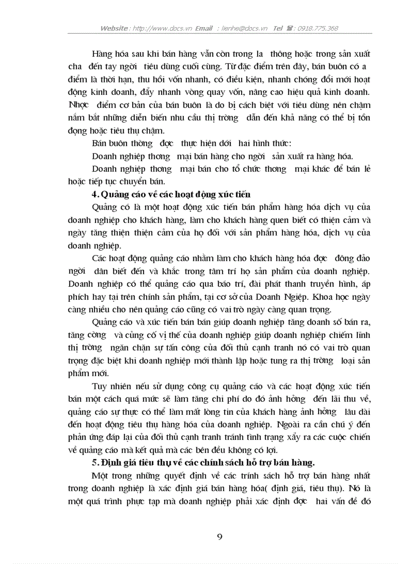 image for page Đẩy mạnh tiêu thụ hàng hoá tại Công ty Thương mại Hà Nội