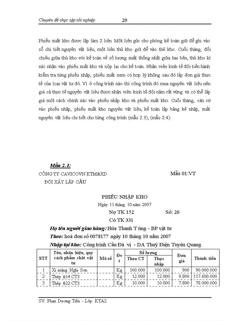 image for page Hoàn thiện kế toán chi phí sản xuất và tính giá thành sản phẩm xây lắp tại Công ty cổ phần CAVICOVN KTM XD