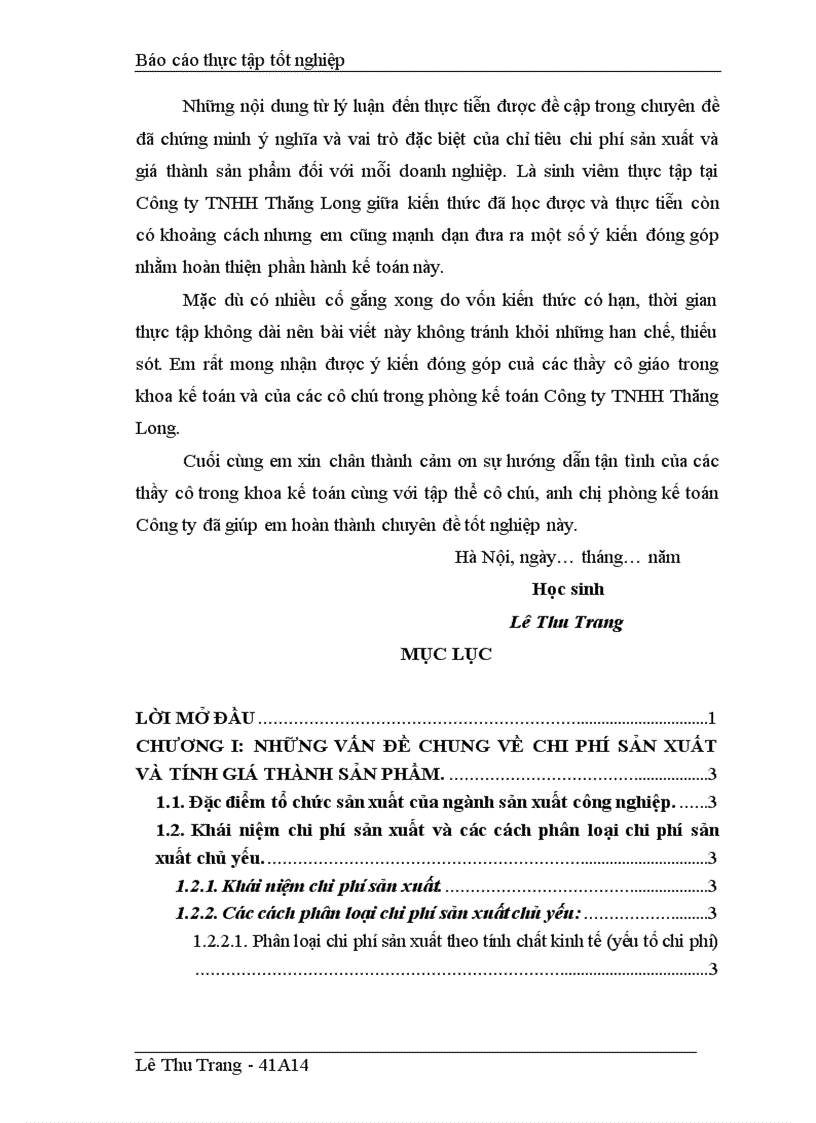 image for page Hoàn thiện kế toán tập hợp chi phí sản xuất và tính giá thành sản phẩm tại Công ty TNHH Thăng Long