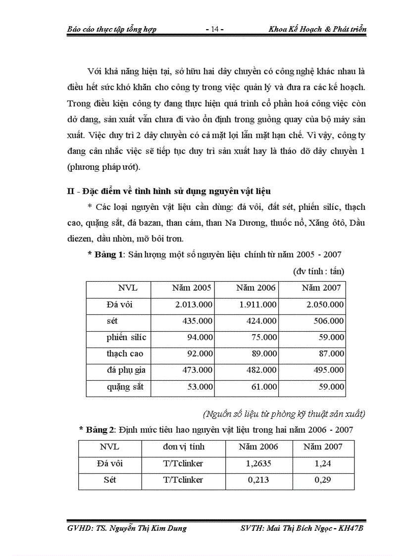image for page Báo cáo Tại Công ty CP xi măng Bỉm Sơn