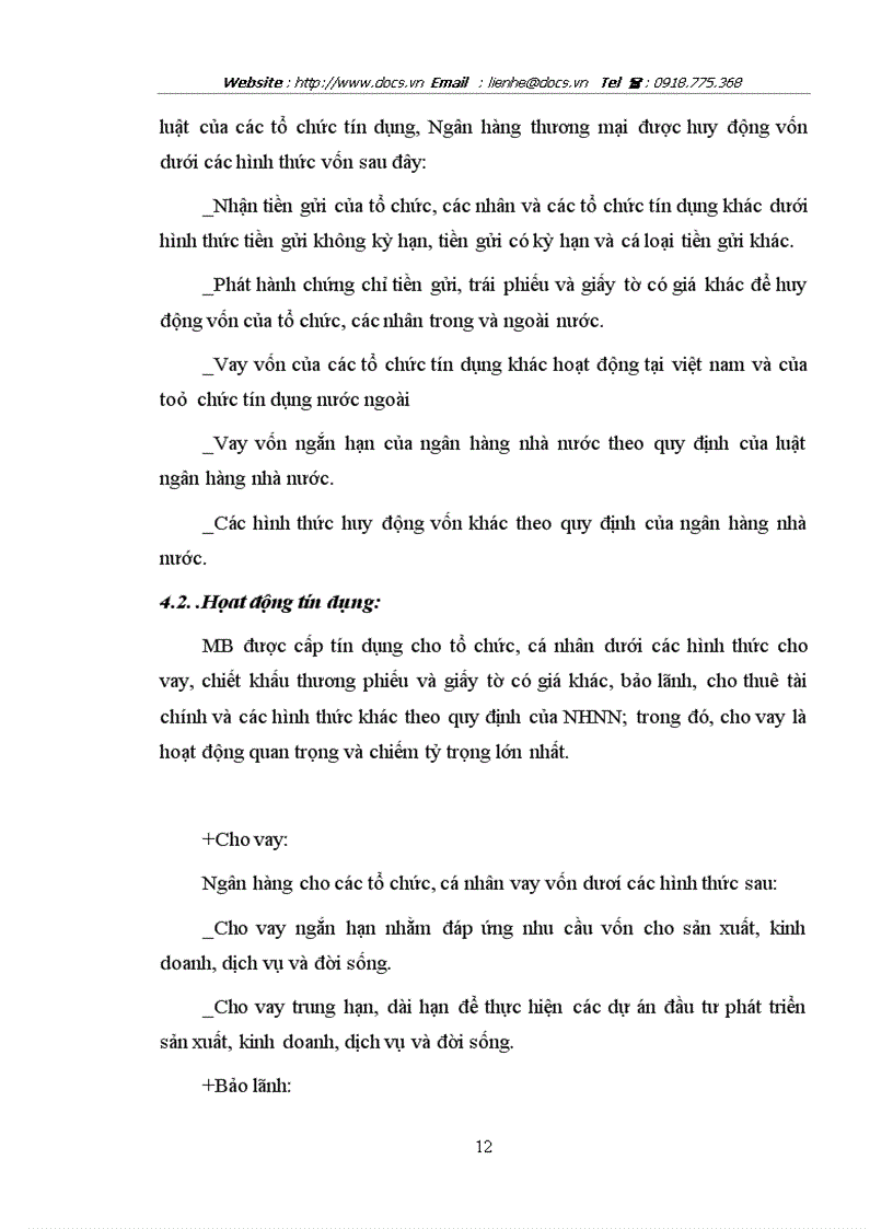 image for page Báo cáo Tại ngânhàng NHTMCP Quân Đội MB lt NHa gt