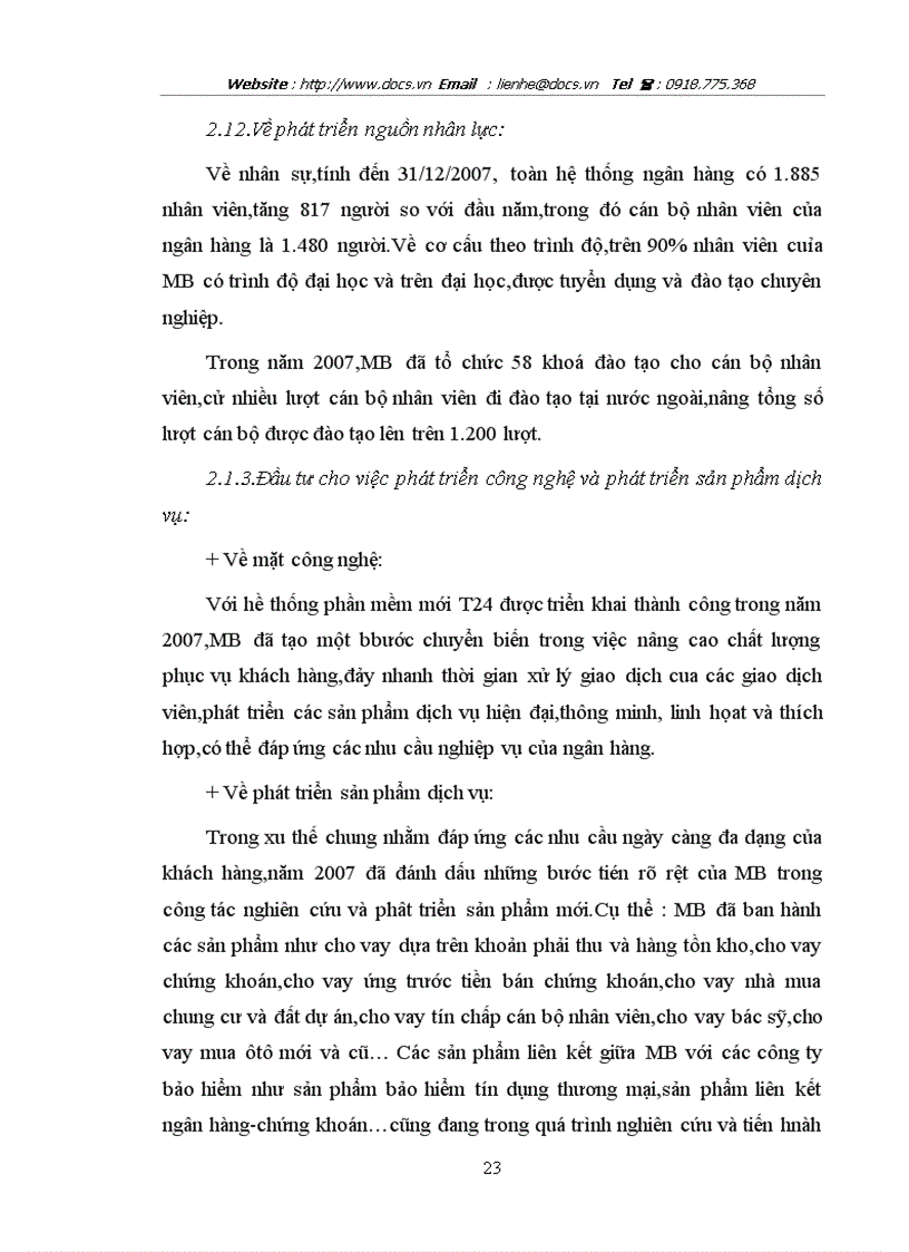 image for page Báo cáo Tại ngânhàng NHTMCP Quân Đội MB lt NHa gt