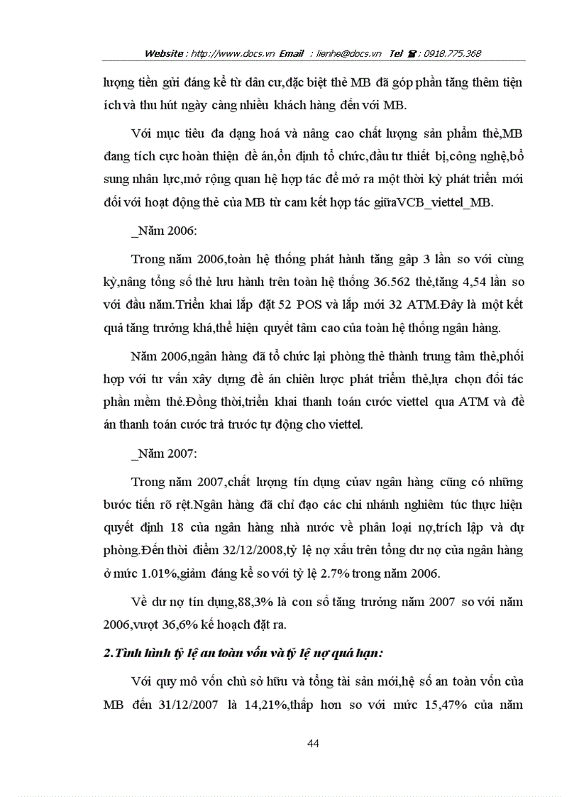 image for page Báo cáo Tại ngânhàng NHTMCP Quân Đội MB lt NHa gt