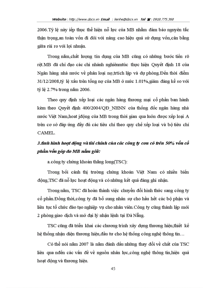 image for page Báo cáo Tại ngânhàng NHTMCP Quân Đội MB lt NHa gt