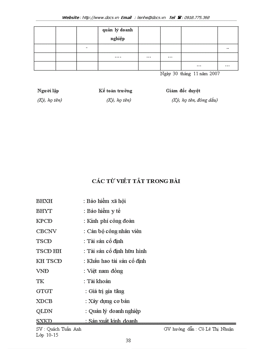 image for page Báo cáo Tại Công ty CP xây dựng Nội Thành lt KT gt