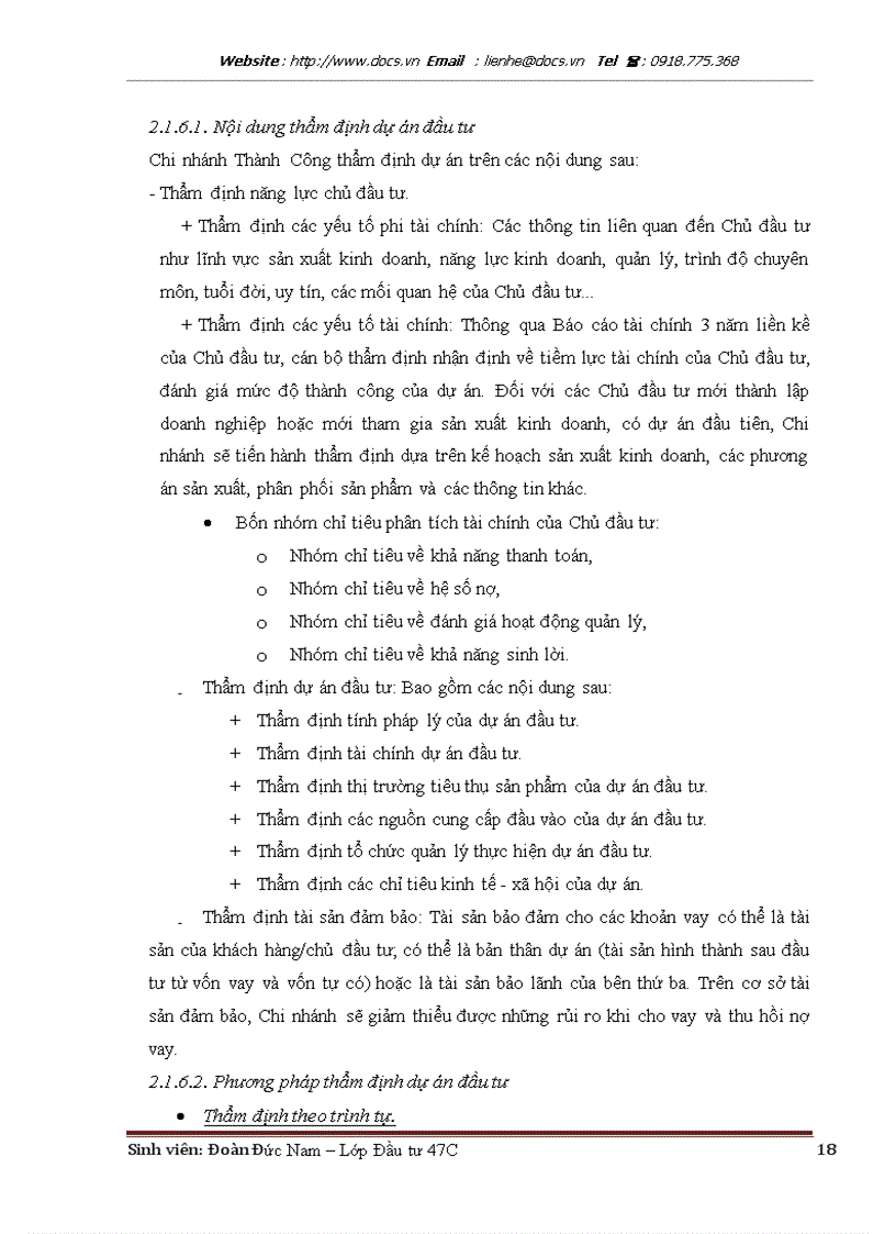 image for page Báo cáo Tại ngânhàng NHTMCP Ngoại Thương VietcomBank Chi nhánh Thành Công lt NHa gt