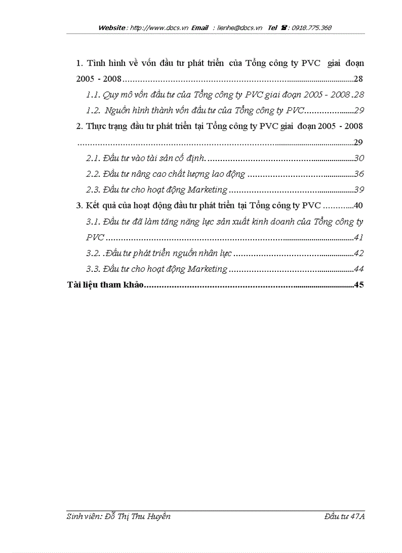 image for page Báo cáo Tại Tổng Công ty CP xây lắp dầu khí Việt Nam PVC