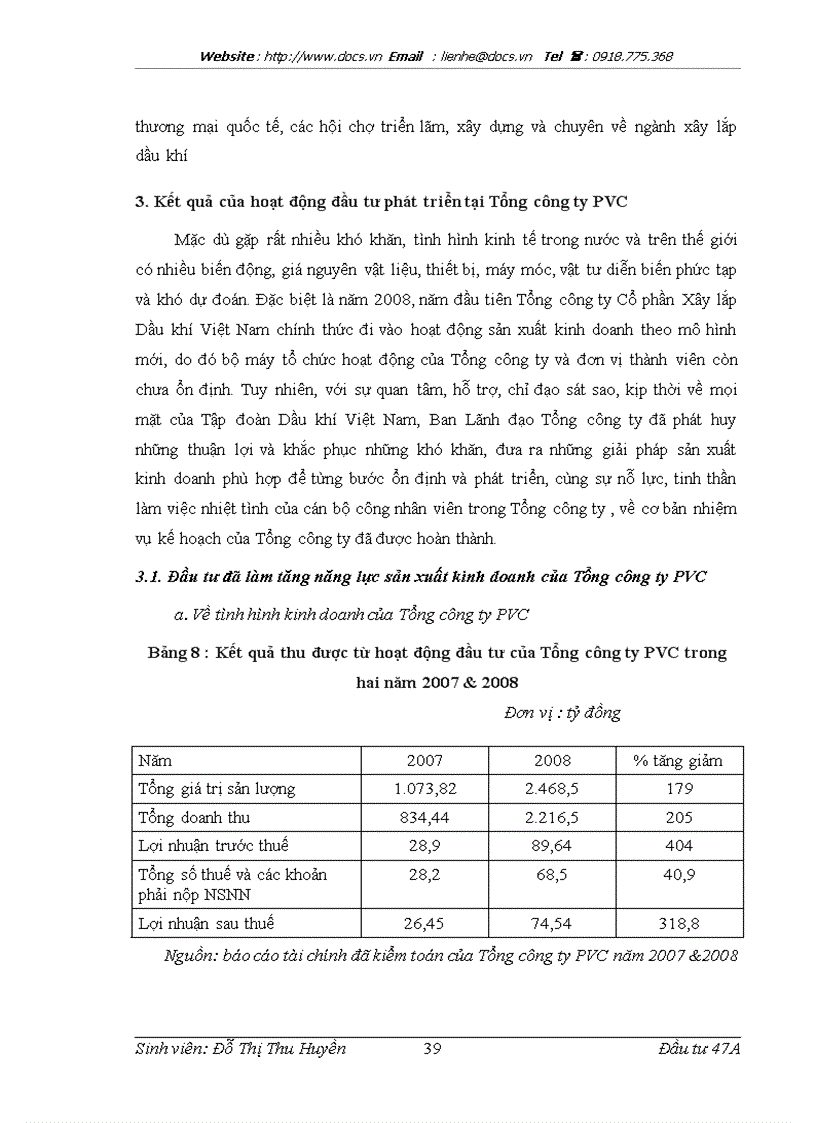 image for page Báo cáo Tại Tổng Công ty CP xây lắp dầu khí Việt Nam PVC