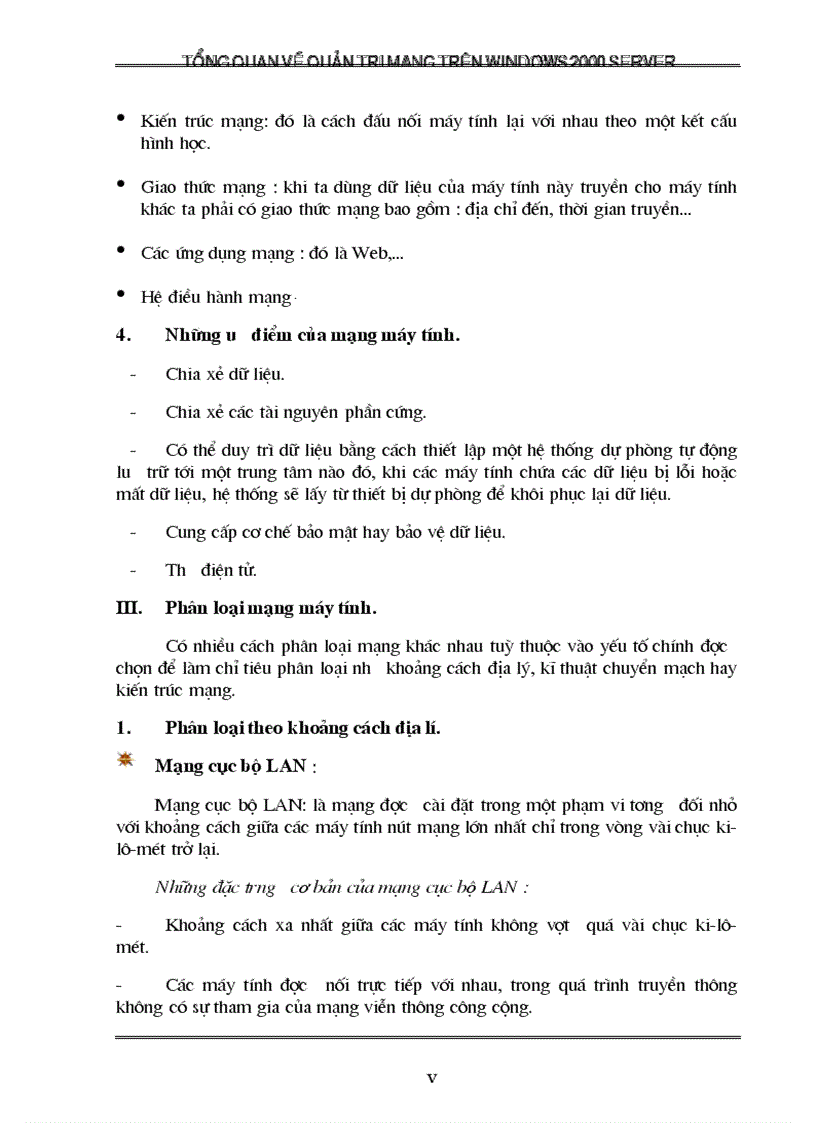 image for page Tổng quan về quản trị mạng trên Windows 2000 Server