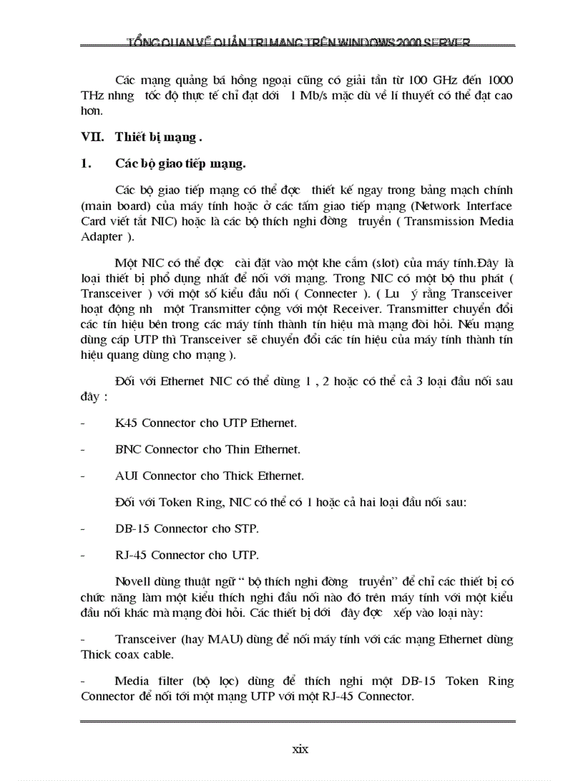 image for page Tổng quan về quản trị mạng trên Windows 2000 Server