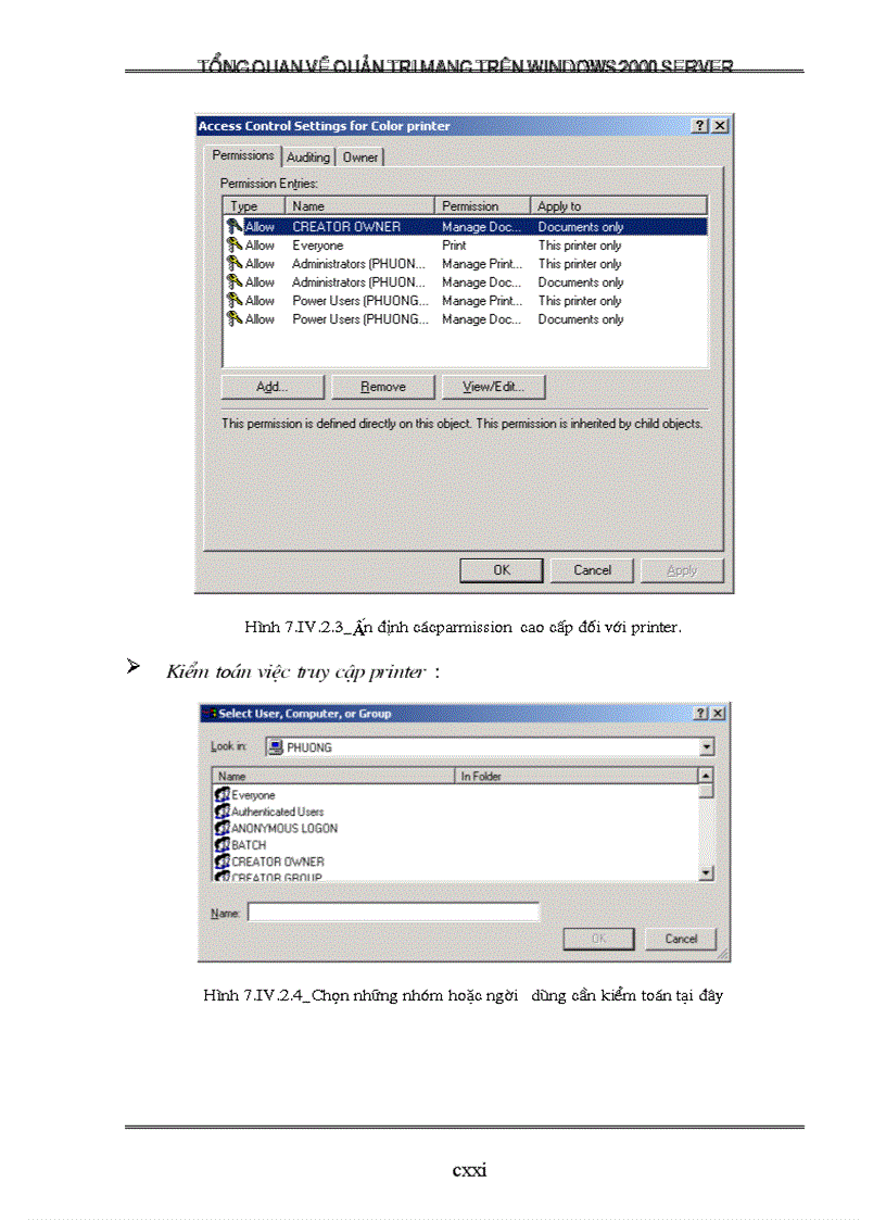 image for page Tổng quan về quản trị mạng trên Windows 2000 Server