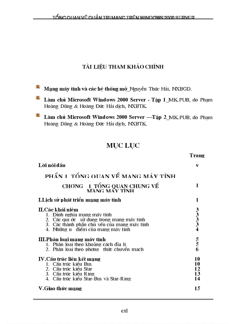 image for page Tổng quan về quản trị mạng trên Windows 2000 Server