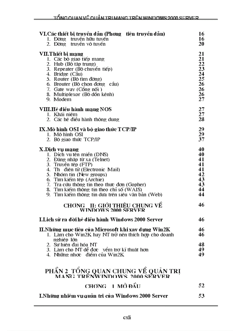 image for page Tổng quan về quản trị mạng trên Windows 2000 Server