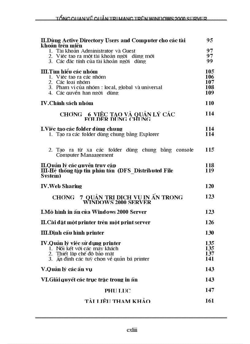 image for page Tổng quan về quản trị mạng trên Windows 2000 Server