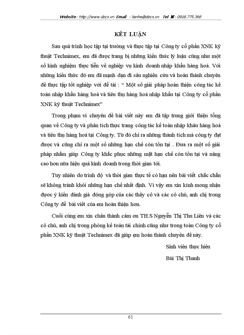 image for page 1số giải pháp hoàn thiện công tác kế toán nhập khẩu hàng hoà và tiêu thụ hàng hoá nhập khẩu tại Công ty CP XNK kỹ thuật Technimex