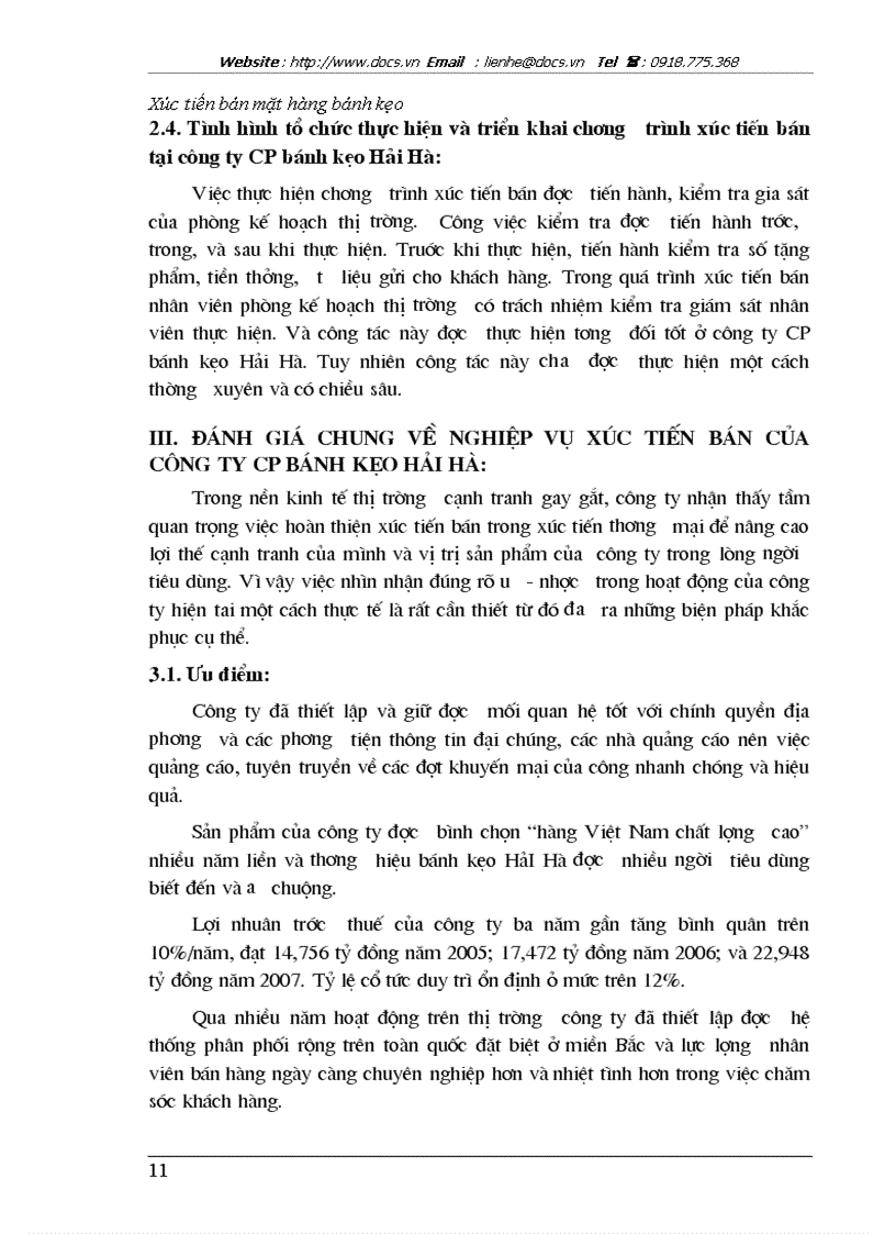 image for page Nâng cao hiệu quả của quá trình xúc tiến bán nhóm hàng bánh kẹo tại Công ty CP bánh kẹo Hải Hà