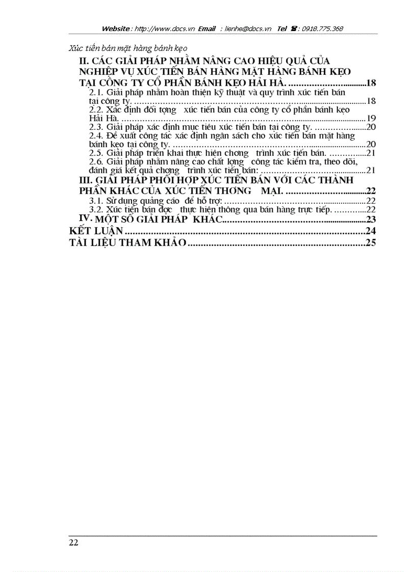 image for page Nâng cao hiệu quả của quá trình xúc tiến bán nhóm hàng bánh kẹo tại Công ty CP bánh kẹo Hải Hà