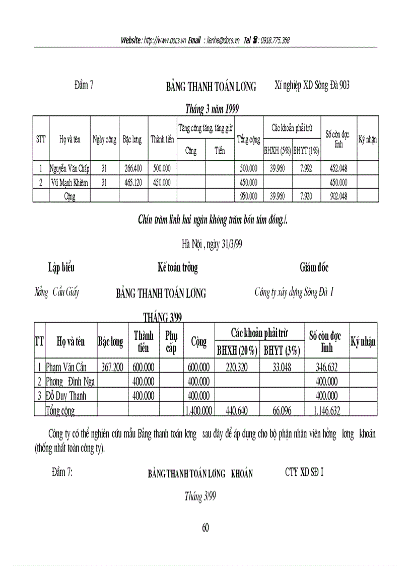 image for page Hạch toán tiền lương và bảo hiểm