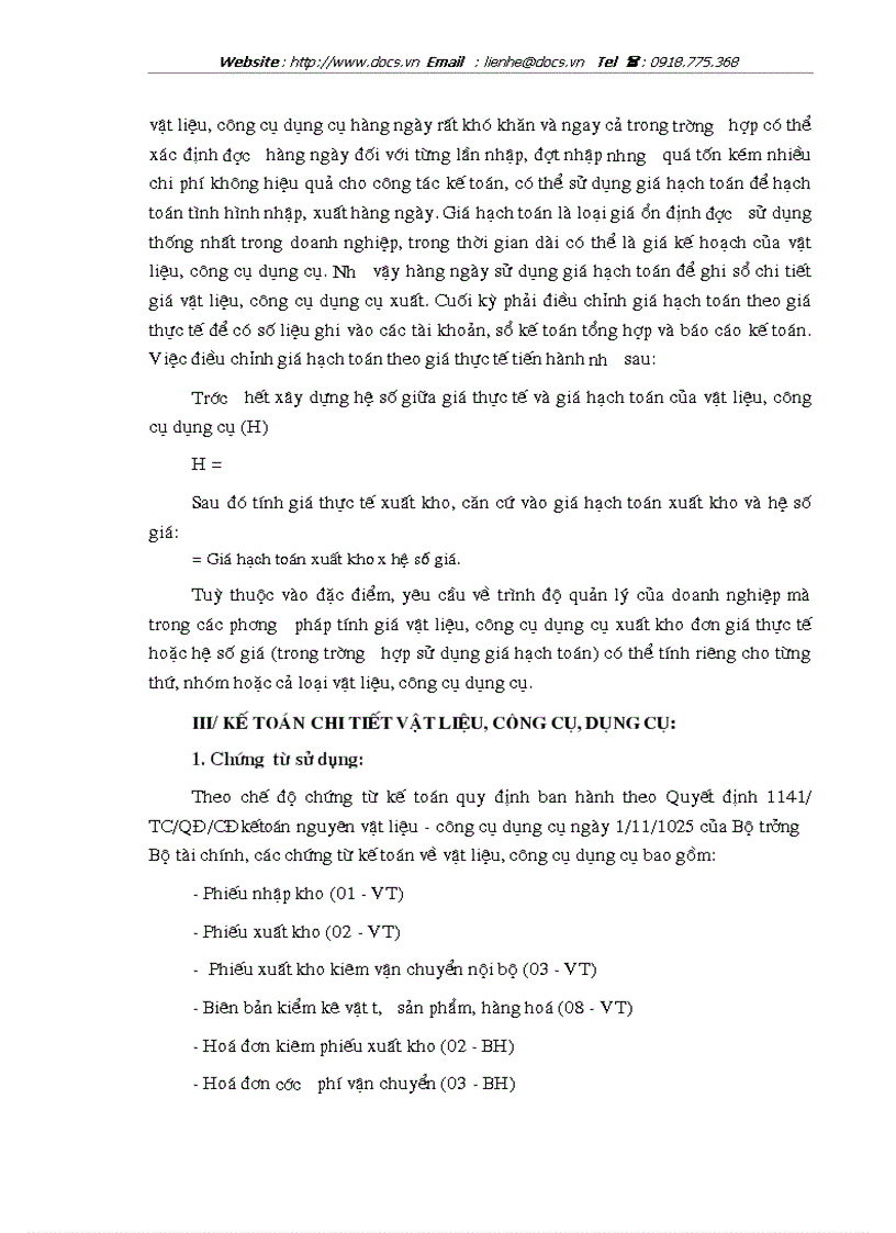 image for page Tổ chức công tác kế toán nguyên vật liệu công cụ dụng cụ ở Công ty cổ phần xây dựng Phương Nam