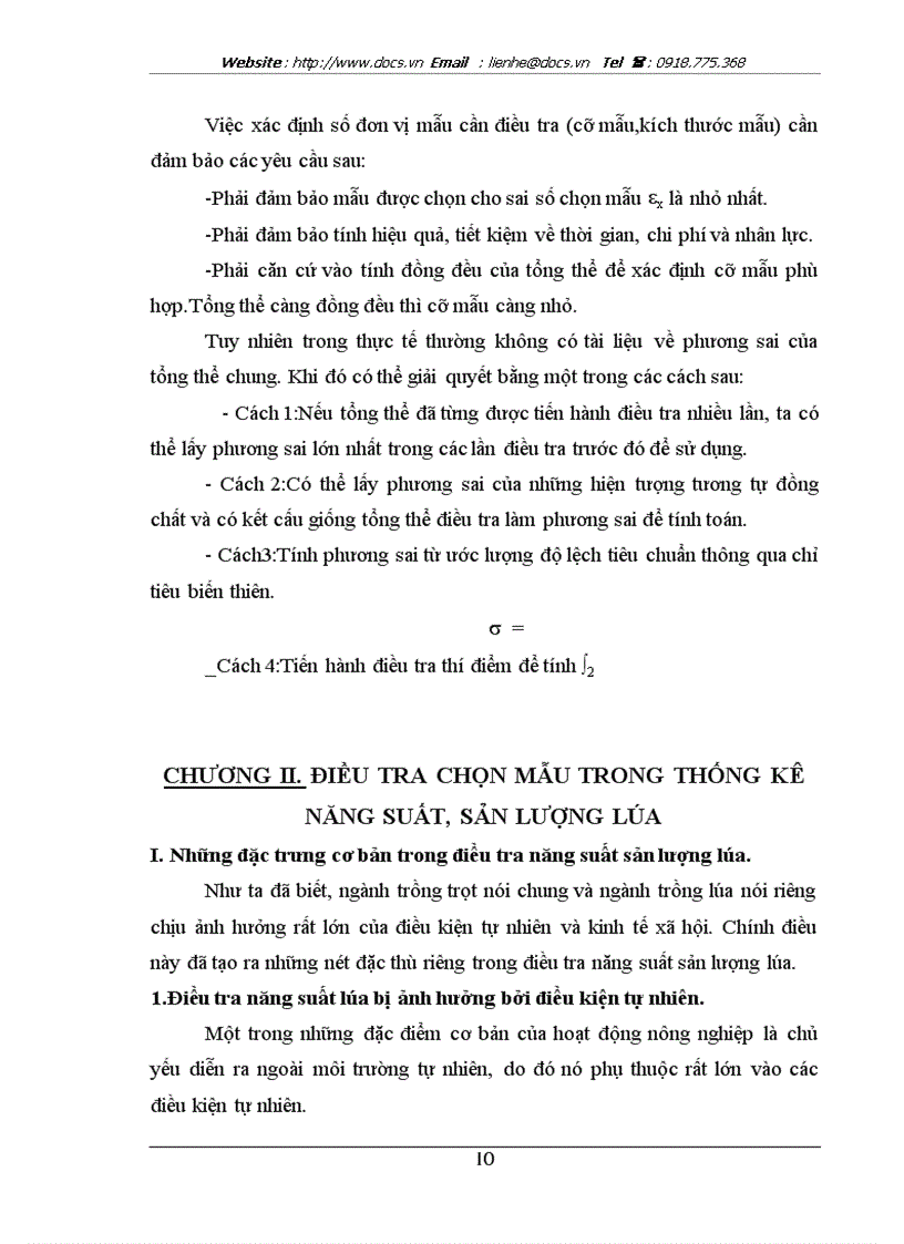 image for page Vận dụng các phương pháp điều tra chọn mẫu trong thống kê năng suất sản lượng lúa