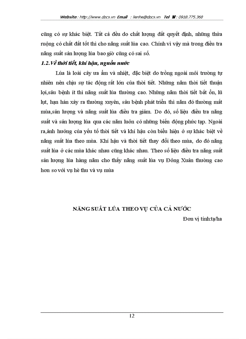 image for page Vận dụng các phương pháp điều tra chọn mẫu trong thống kê năng suất sản lượng lúa