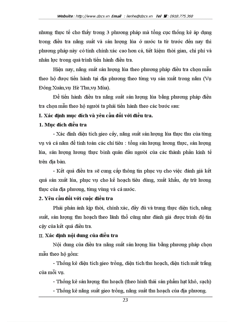image for page Vận dụng các phương pháp điều tra chọn mẫu trong thống kê năng suất sản lượng lúa