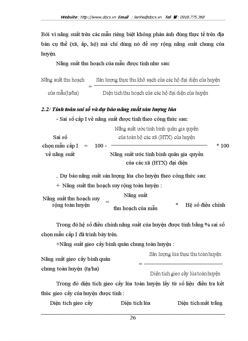 image for page Vận dụng các phương pháp điều tra chọn mẫu trong thống kê năng suất sản lượng lúa