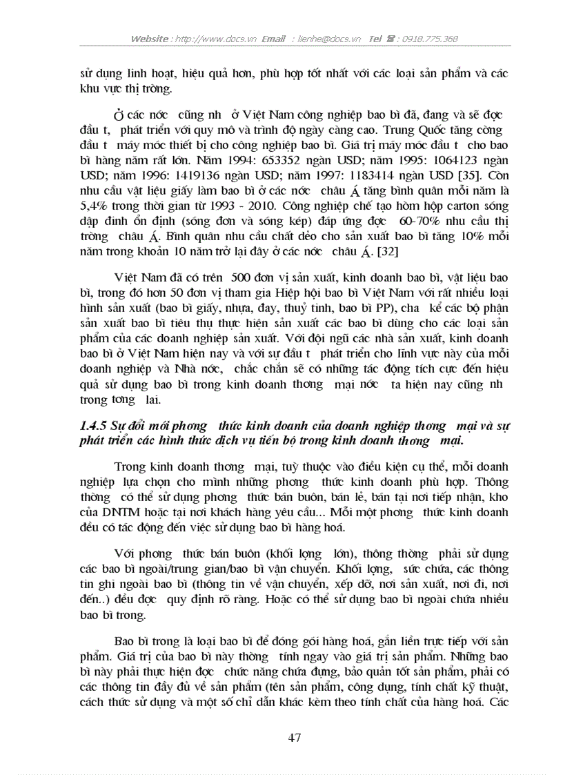image for page Một số giải pháp nhằm nâng cao hiệu quả sử dụng bao bì trong hoạt động kinh doanh ở các doanh nghiệp thương mại nhà nước lấy ví dụ ở địa bàn Hà Nội