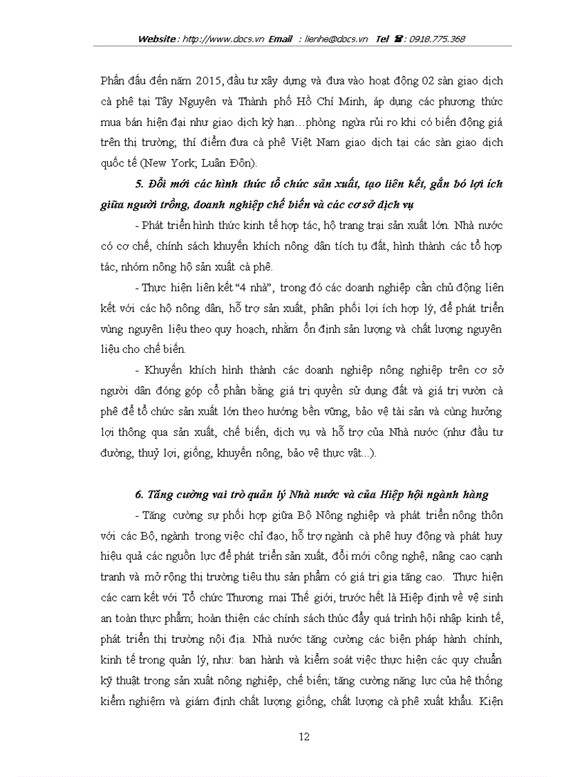 image for page Các chính sách khuyến khích xuất khẩu đối với mặt hàng cà phê của chính phủ Việt Nam
