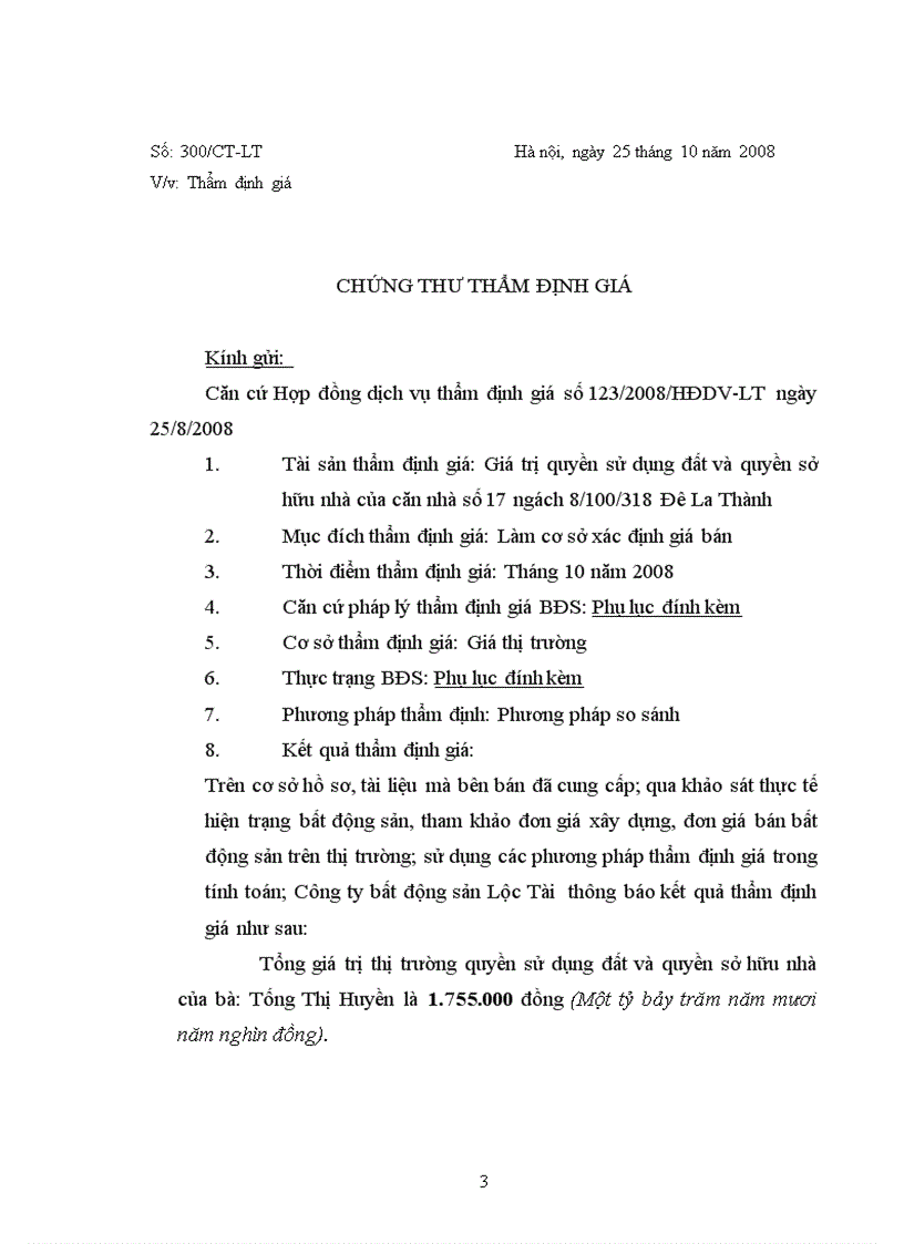 image for page Thẩm định giá bất động sản lt Báo cáo bất động sản gt
