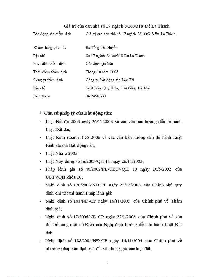 image for page Thẩm định giá bất động sản lt Báo cáo bất động sản gt