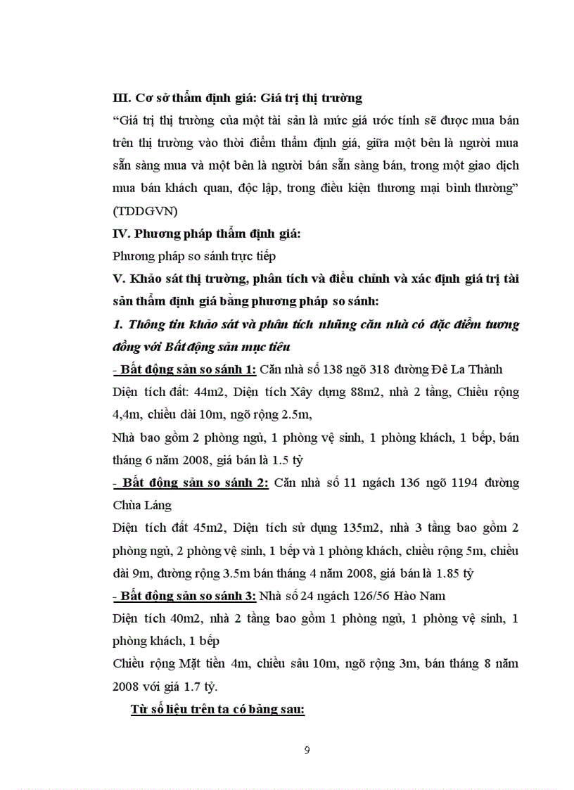 image for page Thẩm định giá bất động sản lt Báo cáo bất động sản gt
