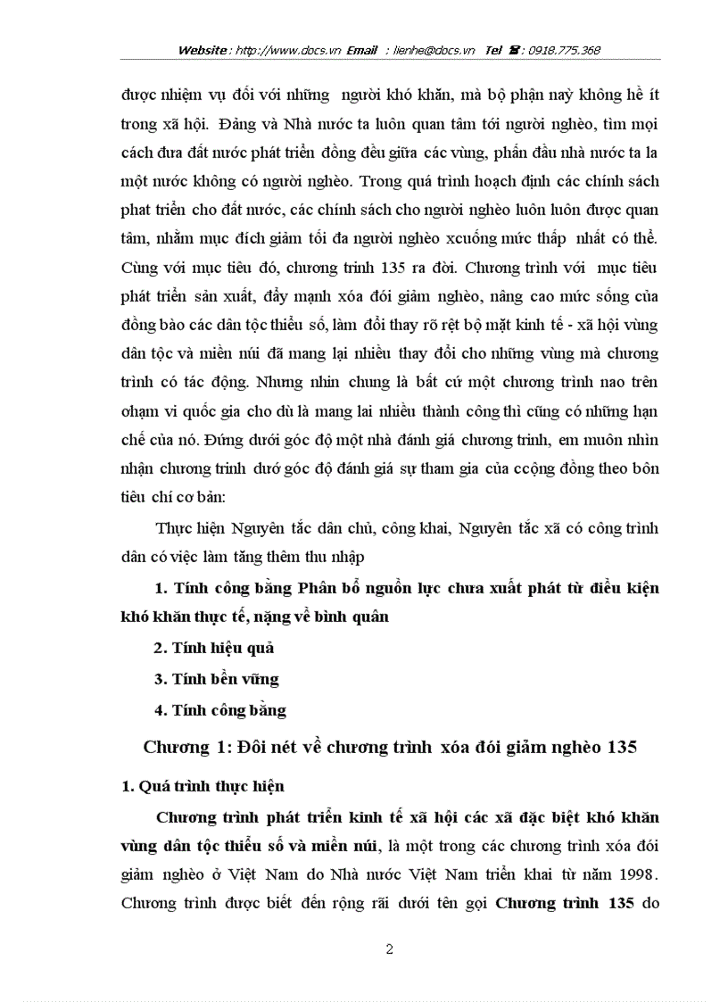 image for page Đánh giá thực trạng tham gia của cộng đồng trong chương trình 135