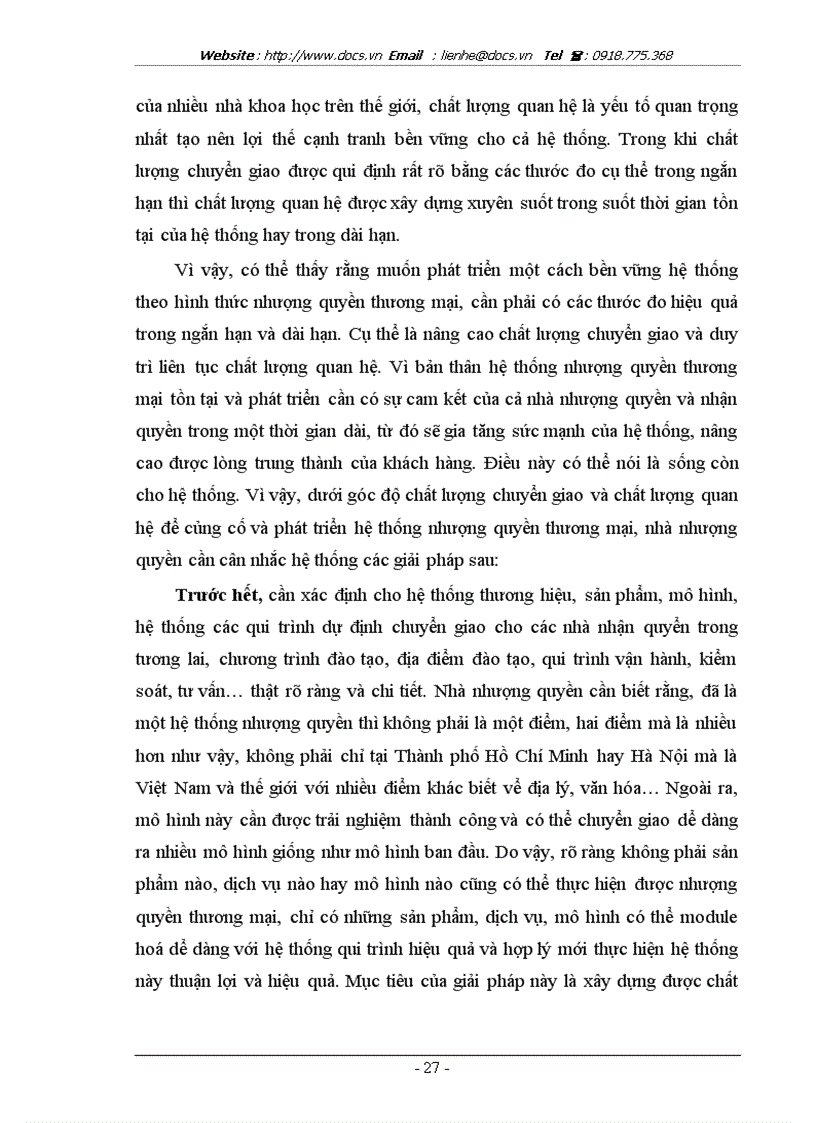 image for page Nhượng quyền kinh doanh Franchising và thực trạng của các Doanh nghiệp nhượng quyền trên thị trường Việt Nam