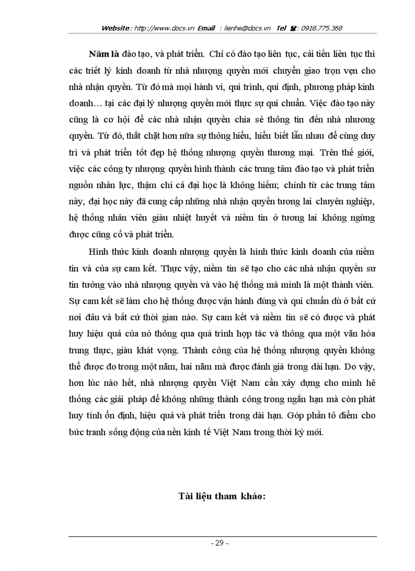 image for page Nhượng quyền kinh doanh Franchising và thực trạng của các Doanh nghiệp nhượng quyền trên thị trường Việt Nam