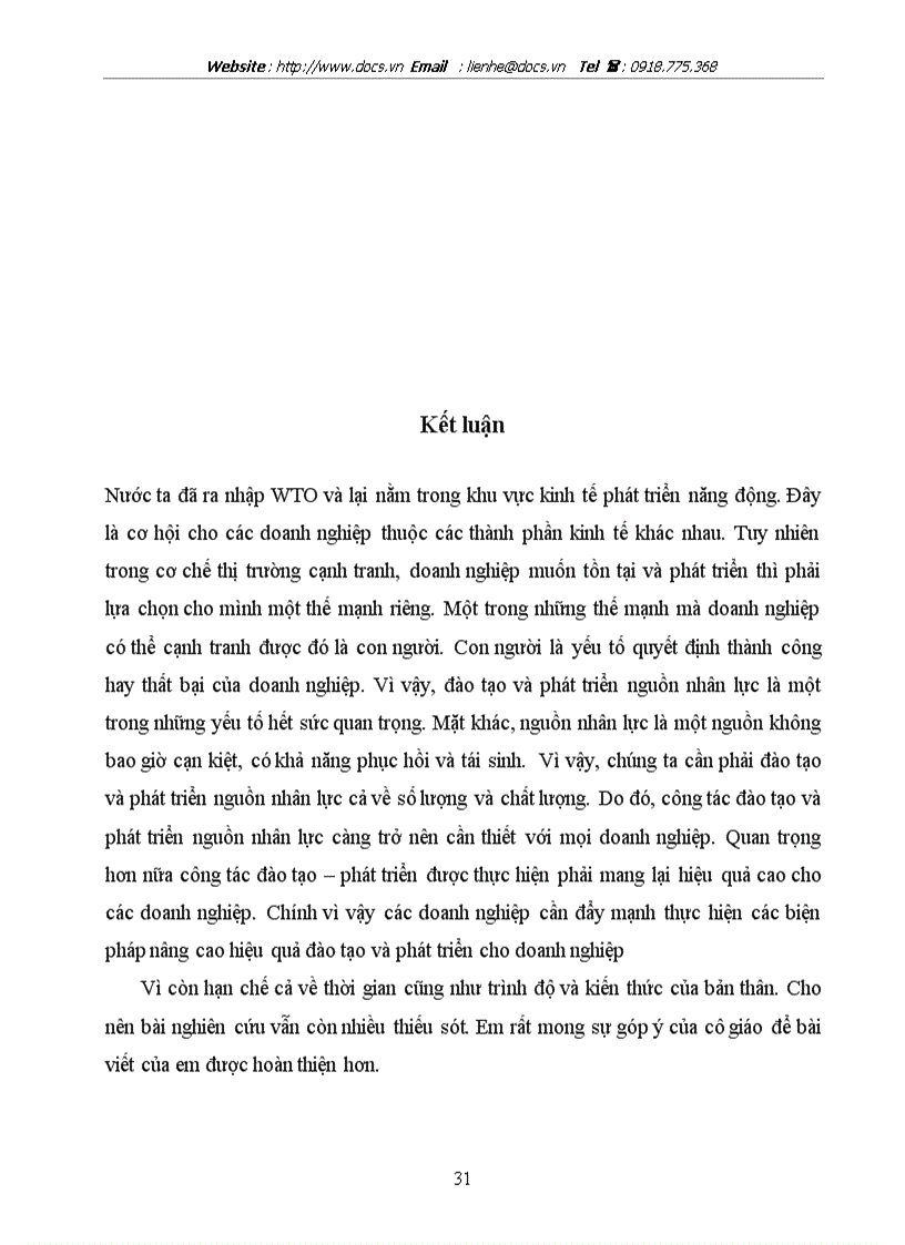 image for page Nâng cao hiệu quả đào tạo và phát triển nguồn nhân lực trong Doanh nghiệp Việt Nam