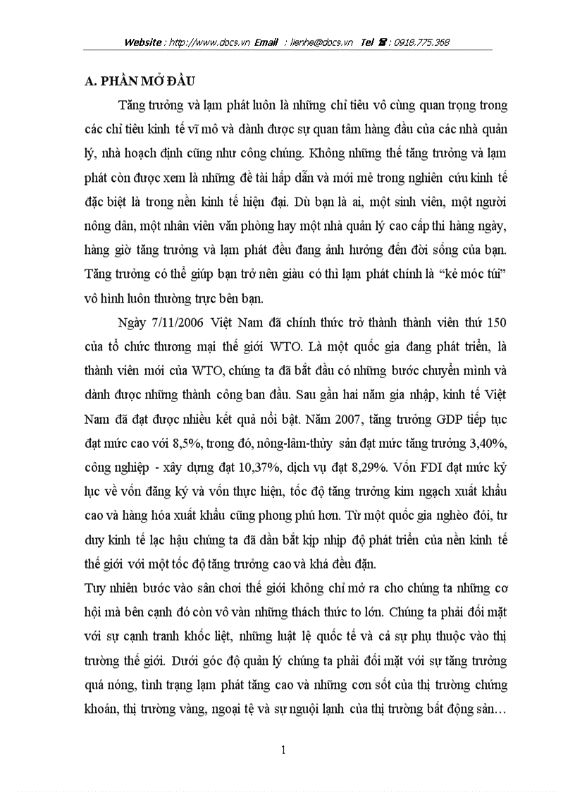 image for page Mối quan hệ giữa tăng trưởng và lạm phát trong điều kiện Việt Nam hiện nay