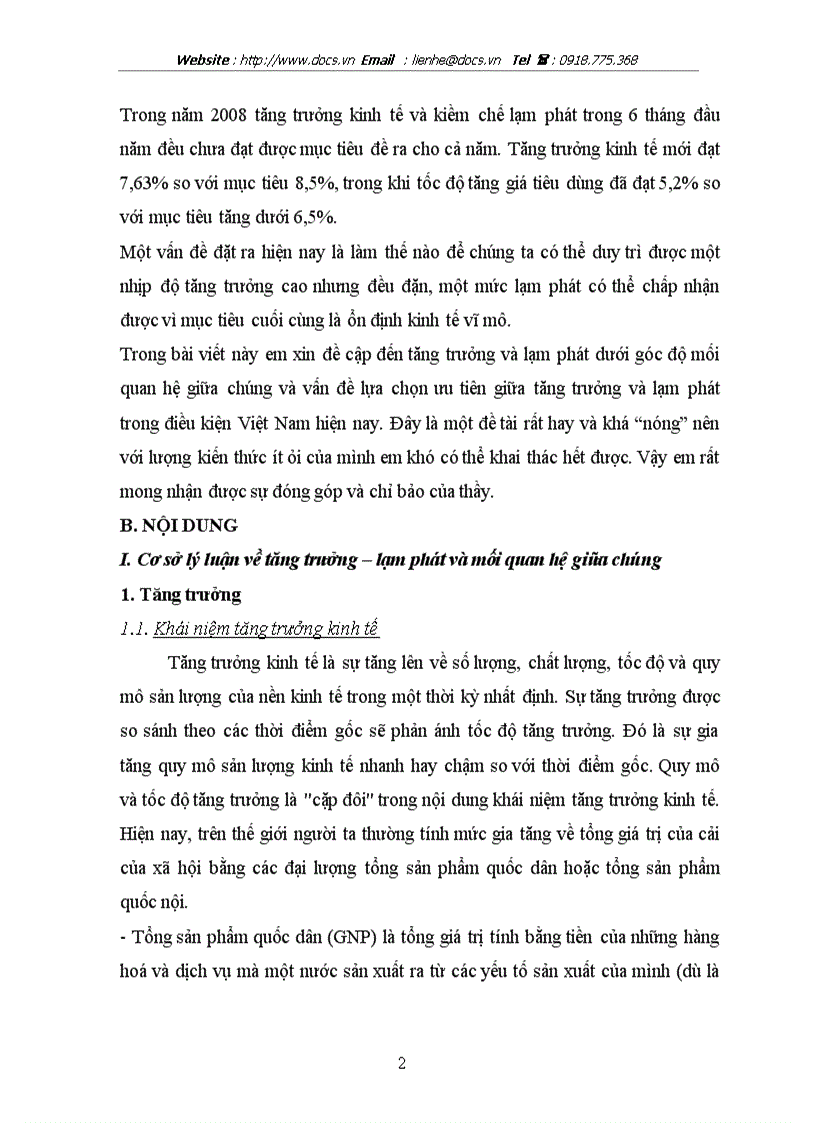 image for page Mối quan hệ giữa tăng trưởng và lạm phát trong điều kiện Việt Nam hiện nay