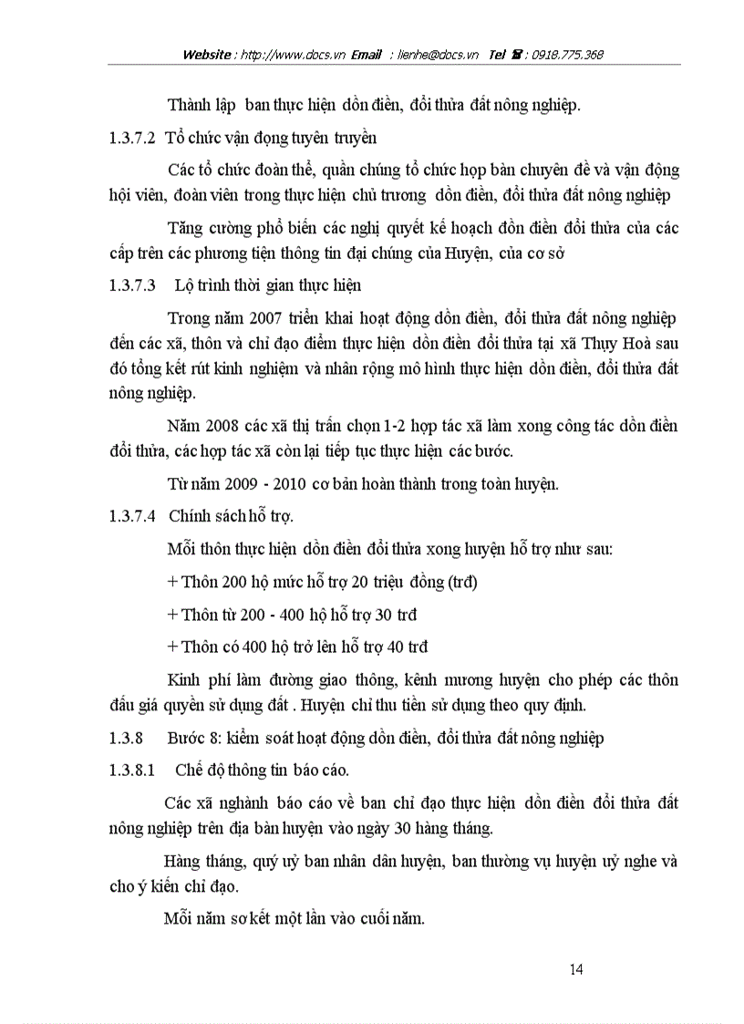 image for page 1số giải pháp quản lý nhằm đẩy nhanh quá trình thực hiện công tác dồn điền đổi thửa đất nông nghiệp ở huyện Yên Phong