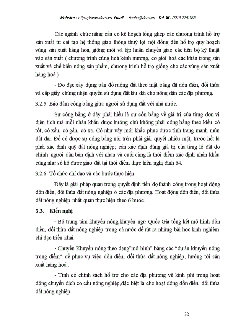 image for page 1số giải pháp quản lý nhằm đẩy nhanh quá trình thực hiện công tác dồn điền đổi thửa đất nông nghiệp ở huyện Yên Phong