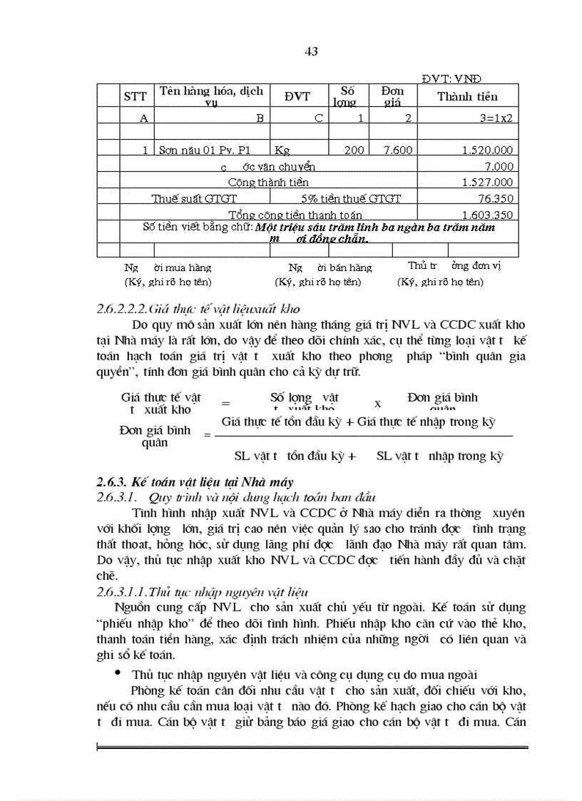 image for page Hoàn thiện công tác kế toán nguyên vật liệu và công cụ dụng cụ tại Nhà máy ô tô Hòa Bình