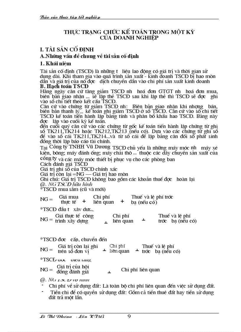 image for page Thực trạng tổ chức kế toán trong một kỳ của doanh nghiệp