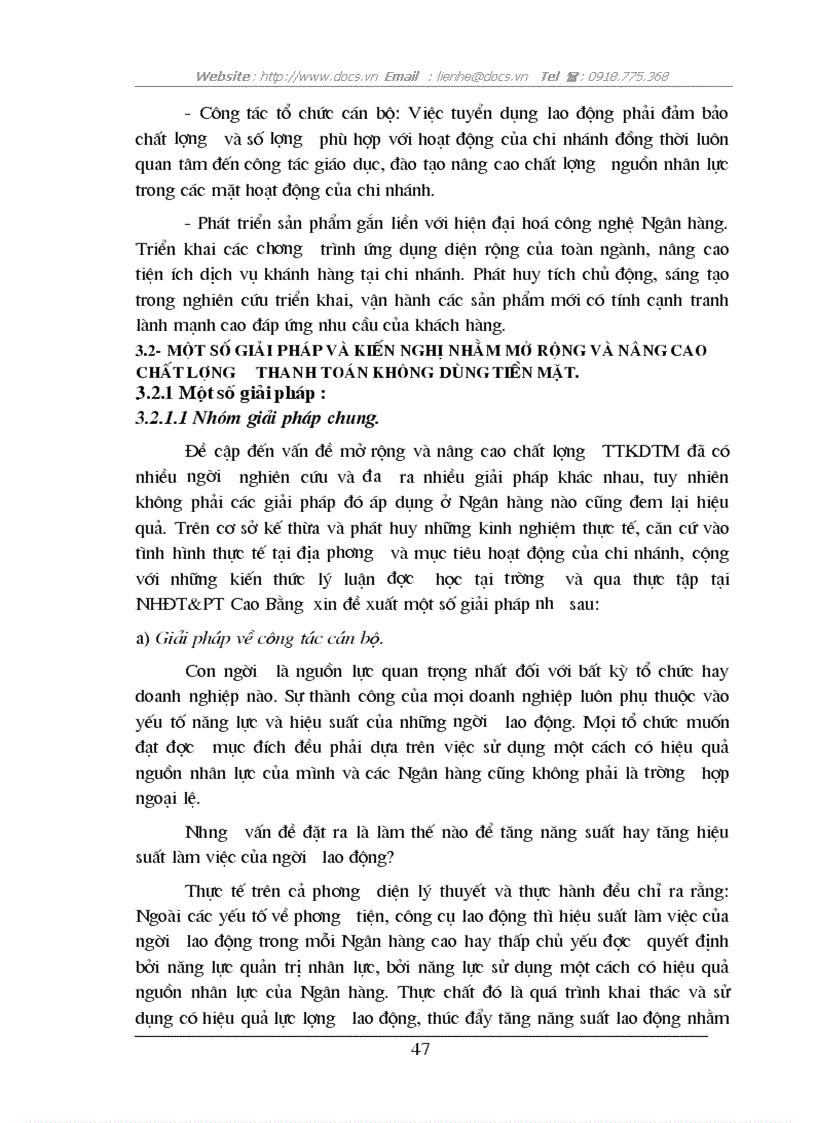 image for page Một số vấn đề về Thanh toán không dùng tiền mặt tại NHĐT PT Cao Bằng Thực trạng và giải pháp