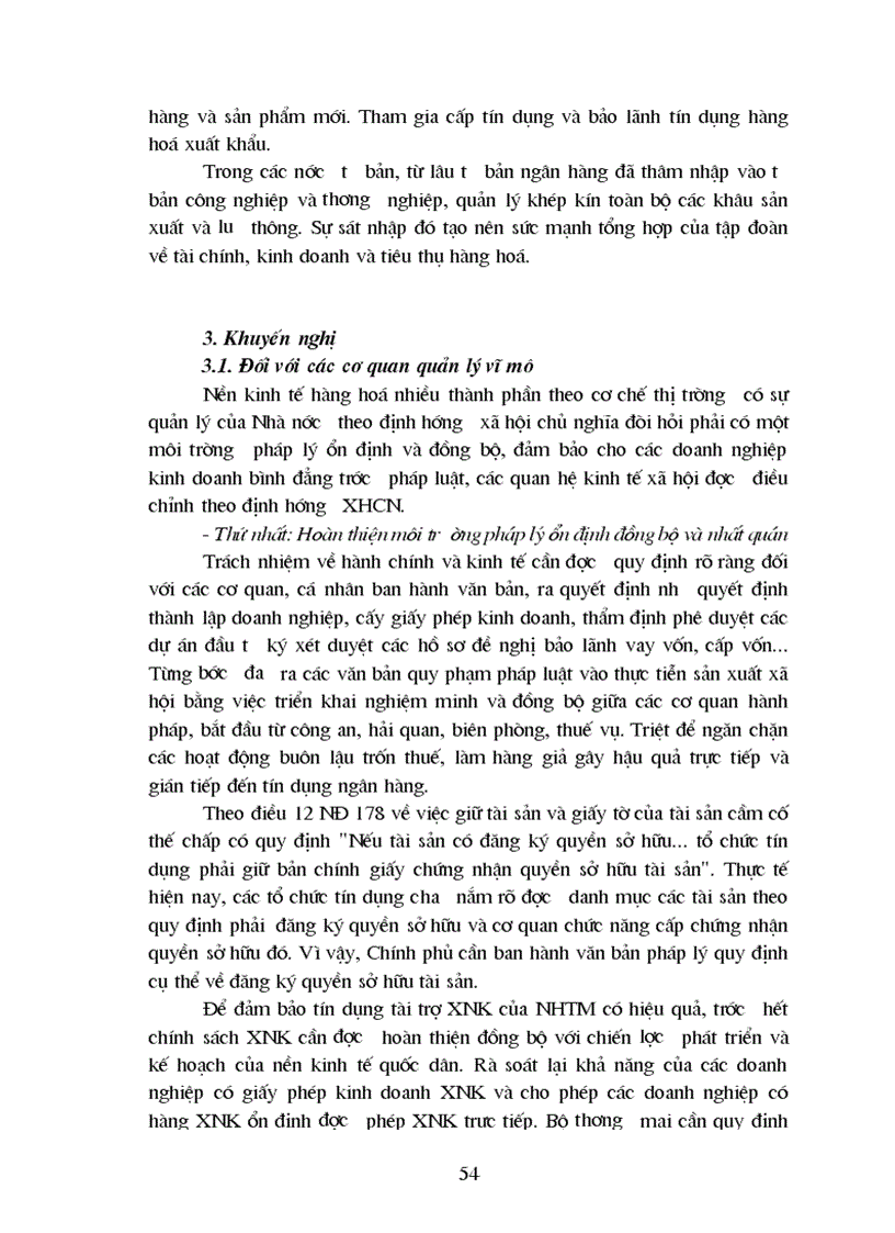 image for page Giải pháp mở rộng hoạt động tín dụng tài trợ xuất nhập khẩu tại Ngân hàng ngoại thương Hà Nội