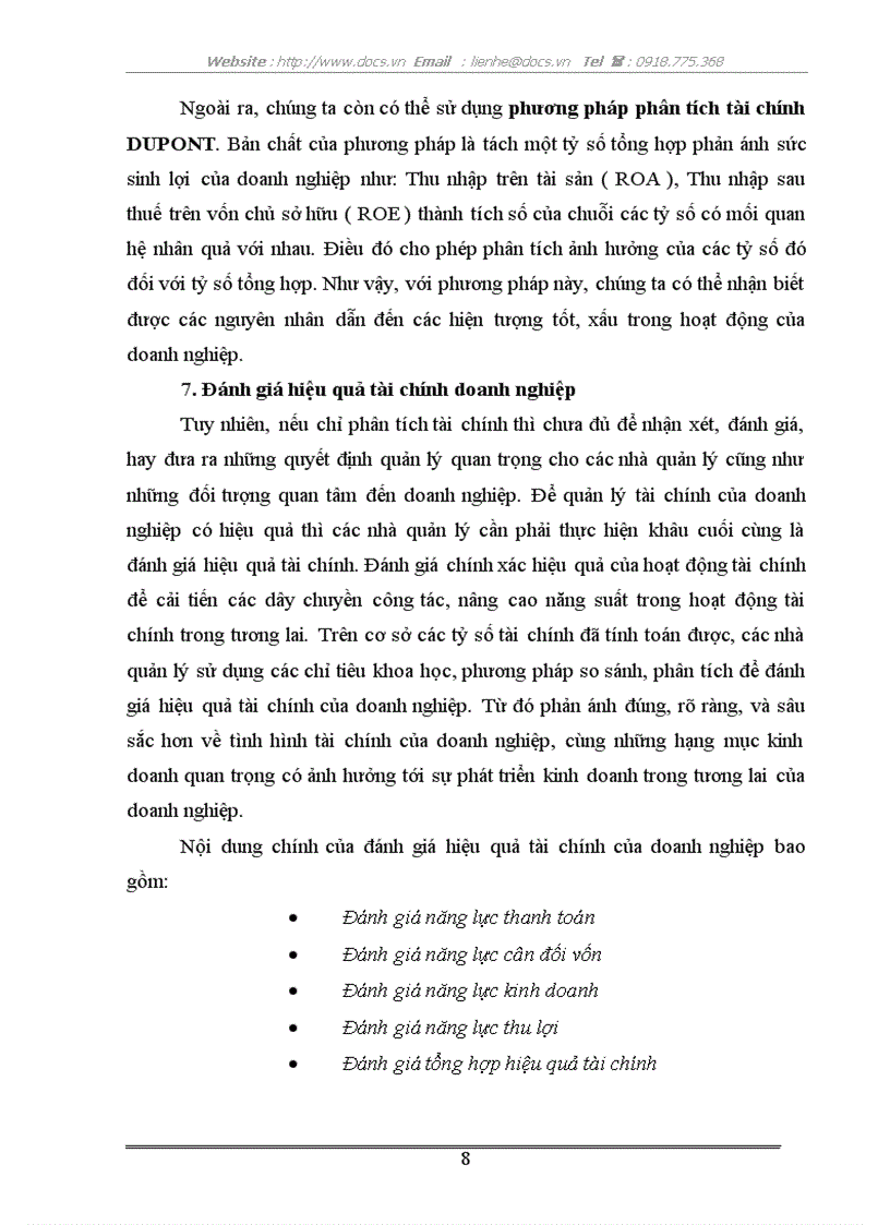 image for page Phân tích tài chính và nâng cao hiệu quả tài chính của Tổng công ty Hàng không Việt Nam