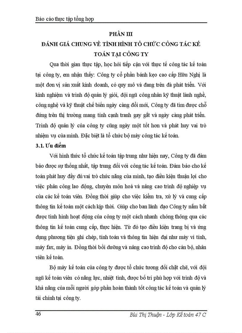 image for page Tình hình tổ chức kế toán tại Công ty cổ phần bánh kẹo cao cấp Hữu Nghị