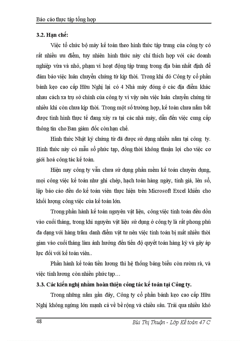 image for page Tình hình tổ chức kế toán tại Công ty cổ phần bánh kẹo cao cấp Hữu Nghị