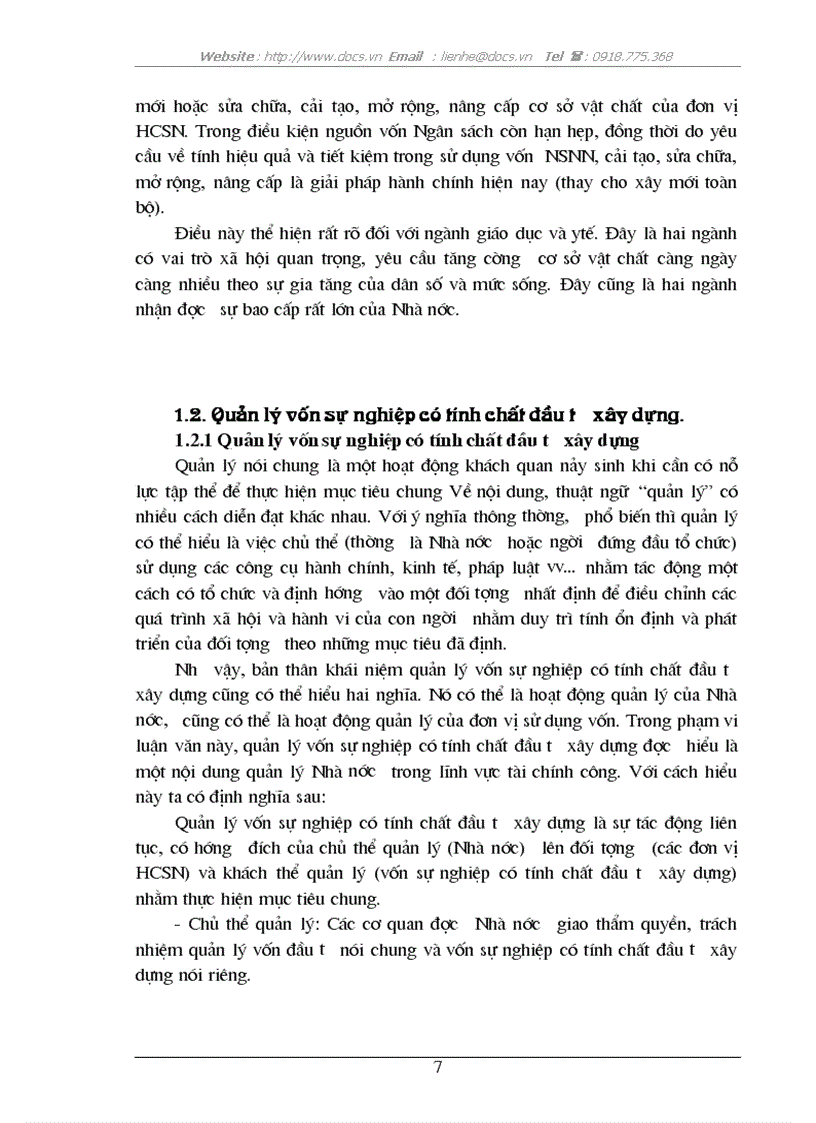 image for page Các giải pháp tăng cường quản lý vốn sự nghiệp có tính chất đầu tư xây dựng đối với các Sở Ban Ngành của thành phố Hà nội