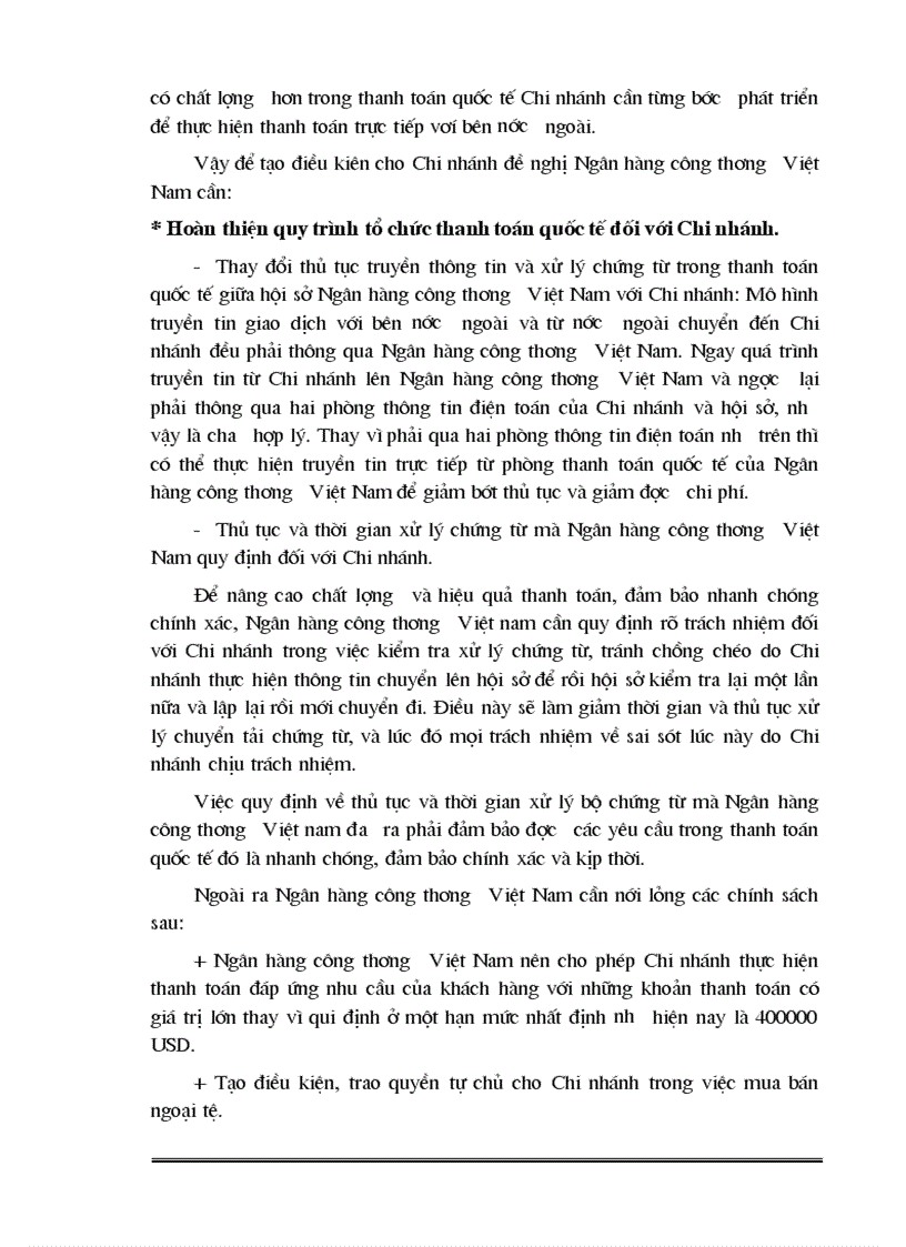 image for page Giải pháp phát triển hoạt động thanh toán quốc tế tại Chi nhánh Ngân hàng công thương Hoàn Kiếm